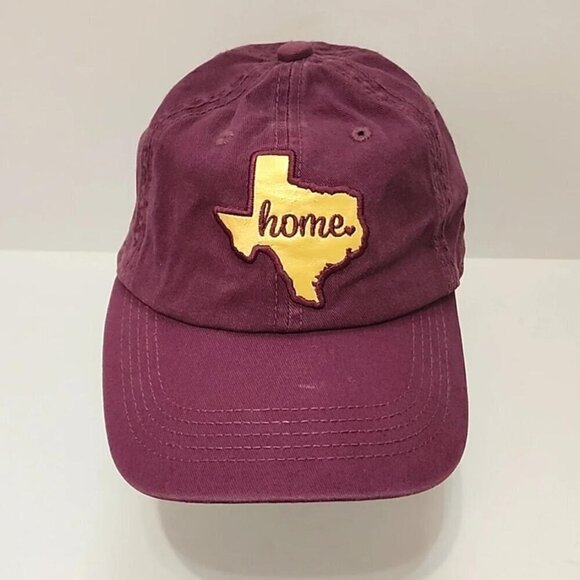 Home Free Accessories - Home Free Women's Unisex Purple Hat Gold Texas Patch